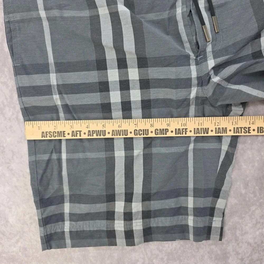 Burberry London Mens L Grey Nova Check Swim Shorts Made in Italy ITPIESRL3135LAI